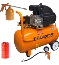 Comprar Compresor De Aire Lusqtoff 50 Litros 2.5 Hp + Kit