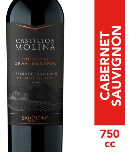 Vino Castillo De Molina Tributo Gran Reserva Cabernet S. 750