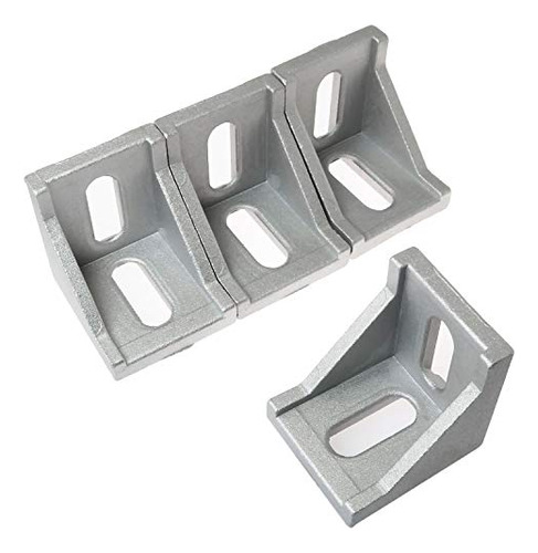 Corner Bracket 4pcs 40mmx40mm 2 Holes 90 Degree Aluminu...