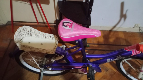 Bicicleta Rodado 20, Con Canasta Delantero Y Canasto Trasero