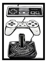 Comprar Cuadro 30x42cm Poster Tx Gamer Consolas Videojuegos Arte