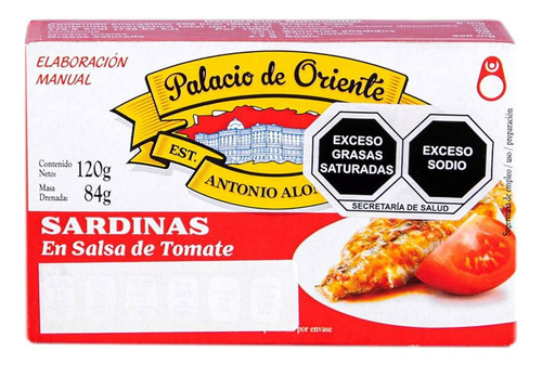 3pz Sardinas En Salsa De Tomate Palacio Oriente Gourmet