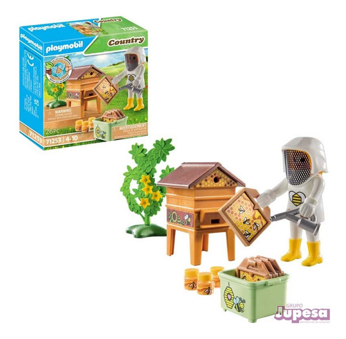 Playmobil Country Apicultora 71253 Granja Rancho Abeja Conej