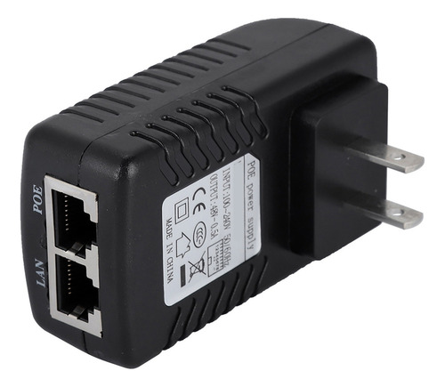 48v/0.5a Poe Enchufe De Pared Inyector Ethernet Adaptador Po