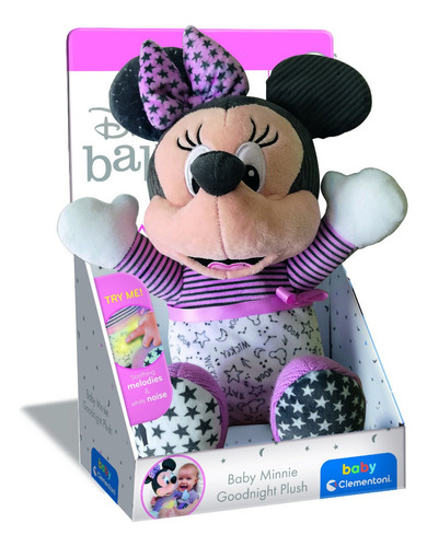 Disney Baby Minnie Mouse Peluche Suave Y Luz Mimi Clementoni