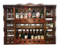 Comprar Bar Botellero, En Madera!! Cr Nogal