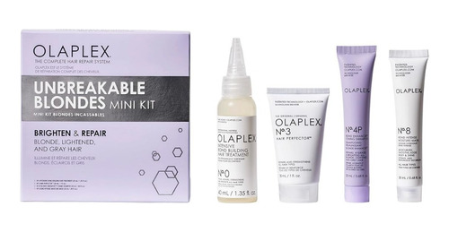 Kit Olaplex Mini Rubias 0 3 4 8 - mL a $1825