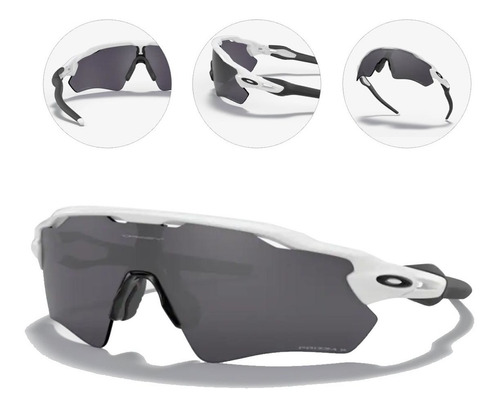 Oculos Oakley Radar Ev Path Branco Preto Lente Prizm Black