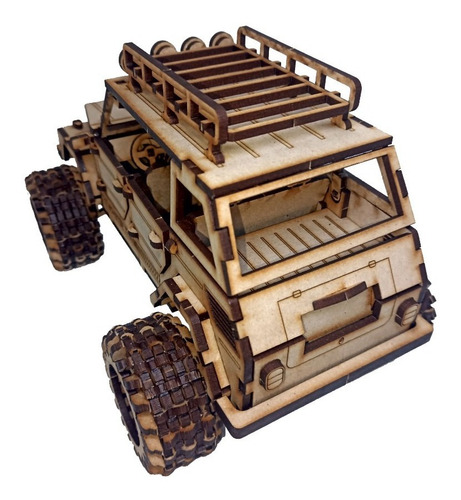 Rompecabezas 3d Vw Safari The Monster Thing Mdf Corte Láser