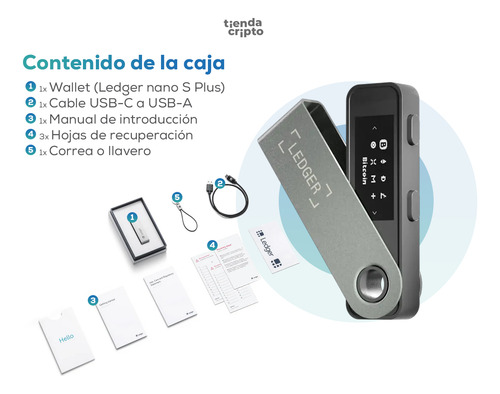 Ledger Nano S Plus - Hardware Wallet -distribuidor Oficial
