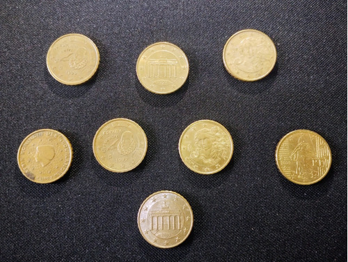 Lote 8 Monedas De 10 Euro Cent Años 1999-2018 Países Varios