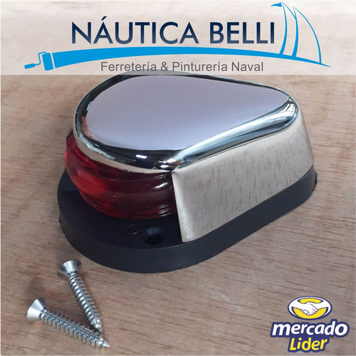Imagen 4 de 11 de Faro De Proa Bicolor Bce Crom. Luces De Navegacion - Nautica
