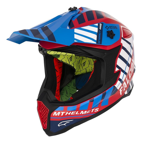 Casco Motocross Mt Helmets Falcon West Interpose Moto Delta