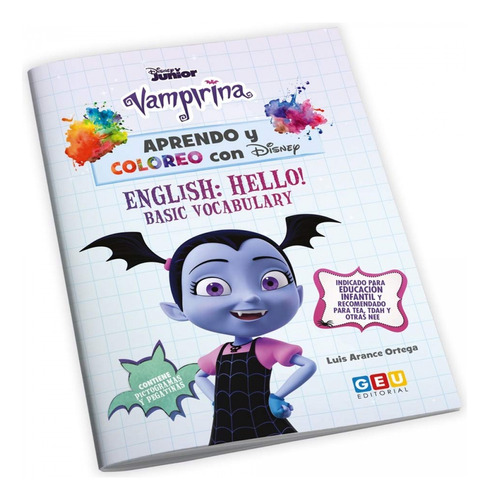 Aprendo Y Coloreo Con Disney. Vampirina. Inglés Vv.aa. Geu