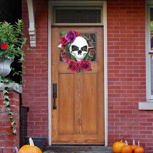 2 Coronas De Calaveras De Halloween Para Colgar En ,