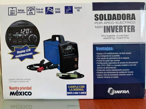 Soldadora Inversora Infra 200amp Arctron 200 Pantalla Lcd 110/220v Original