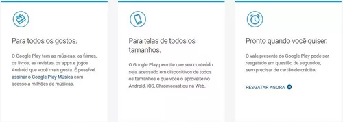 5 Cartões Google Play Store Gift Card 100 Reais Code - DFG