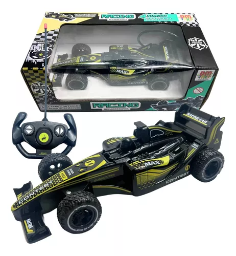 Carro controle remoto sem fio Racing 4 funções recarregável – DM Toys