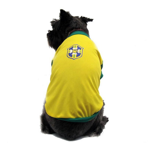 Playera Brasil Pet Pals Perro Talla 5 Mundial Futbol