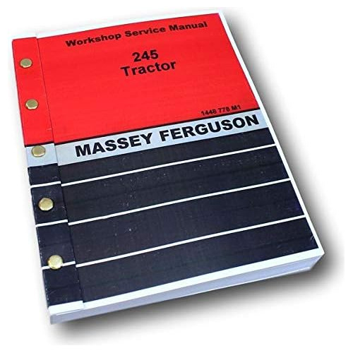 Manual De Servicio Del Tractor Mf 245, Libro Técnico D...