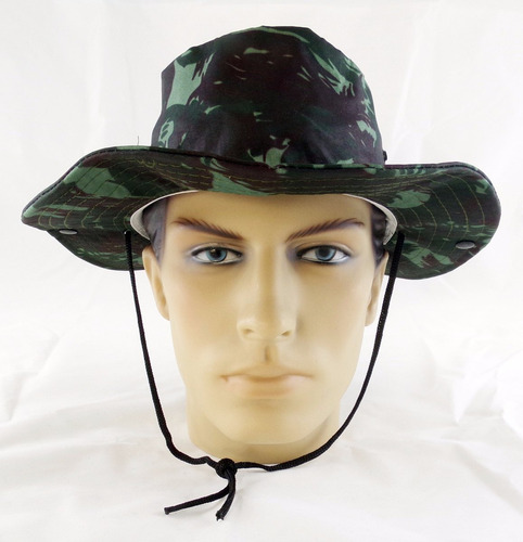 Boné Bucket Hat Pescador Camo Verde Skate