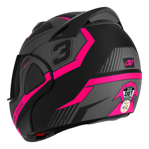 Capacete Robocop Moto Articulado Fechado Vpro 3 Jet Vis Fume