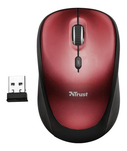 Mouse Inalambrico Trust Desktop Pro Rojo Yvi 19522