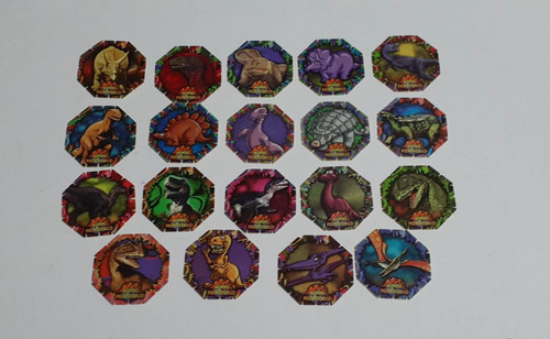 Lote De 19 Dino Tazos Pepsico Mundo Prehistorico