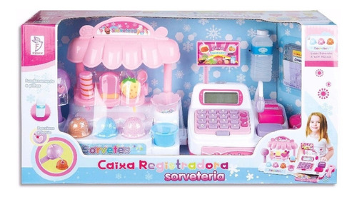 Imagem 2 de 2 de Caixa Registradora Sorveteria Infantil Brinquedo Dinheiro