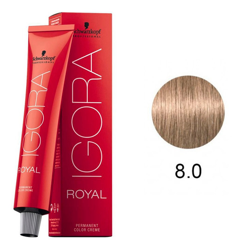 Imagem 1 de 1 de Schwarzkopf Igora Royal 60ml 8/0 Louro Claro Natural