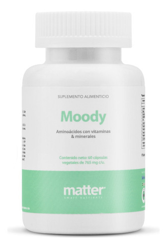 Aminoácidos Con Vitaminas & Minerales, 60 Cap, Moody, Matter Sabor N/a