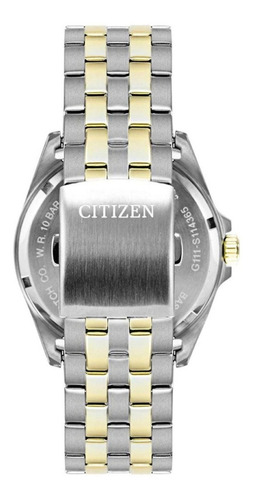 Citizen Quartz Date Two Tone Bi5054-53l ¨¨¨¨¨¨¨¨¨¨¨¨dcmstore Color de la correa Plata Y Oro Color del bisel Plata Y Oro Color del fondo Azul