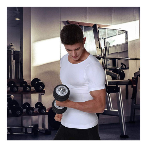 Camiseta De Gimnasio Moldeadora De Compresión Para Hombre