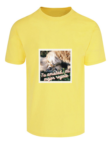 Playera Con Diseño Perro Y Gato - Mejores Amigos - Amistad