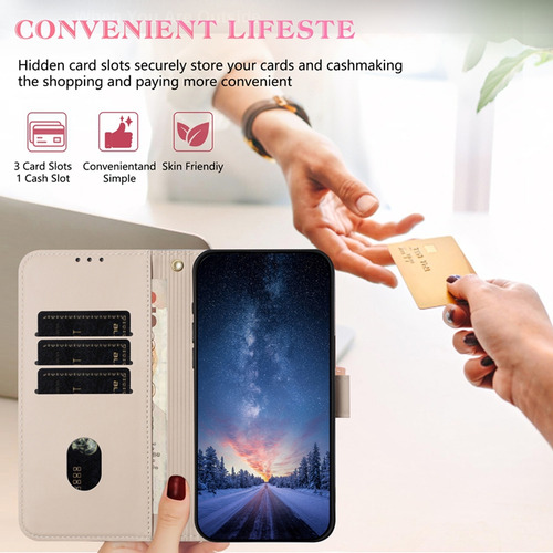 Funda De Piel Sintética Para Xiaomi Poco C65/c55 Rfid, Ranura, Tapa Abatible, Soporte