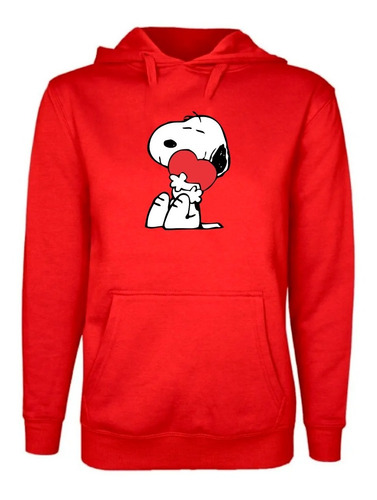 Polerón Estampado Unisex Snoopy Corazón