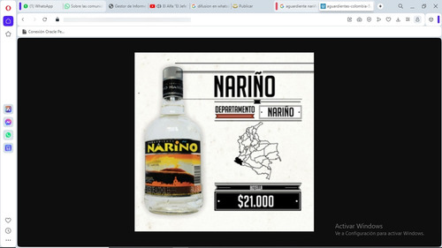 Aguardiente Nariño 375ml Negro