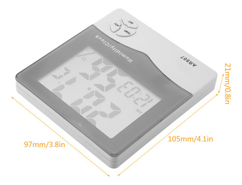 Higrômetro Digital Smart Sensor Ar807 Temperatura E Umidade