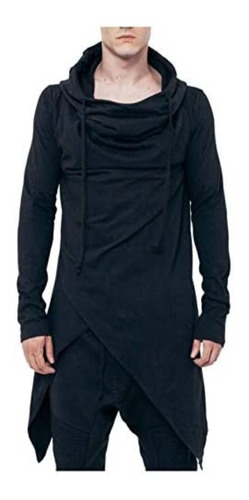  Sudadera Gabardina Larga Moda Para Hombre Estilo Ninja 4205