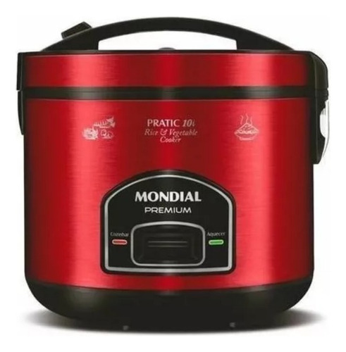 Panela Elétrica De Arroz 10 Xícaras Pe4610x Mondial 110v Frequência 60Hz