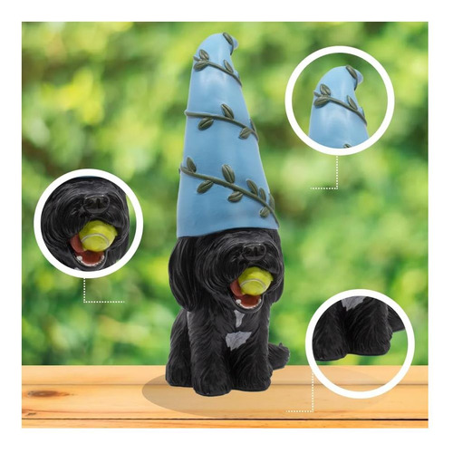 Doodle Black Gnome Con Bola De Tenis Gnomos De Jardín Para Y