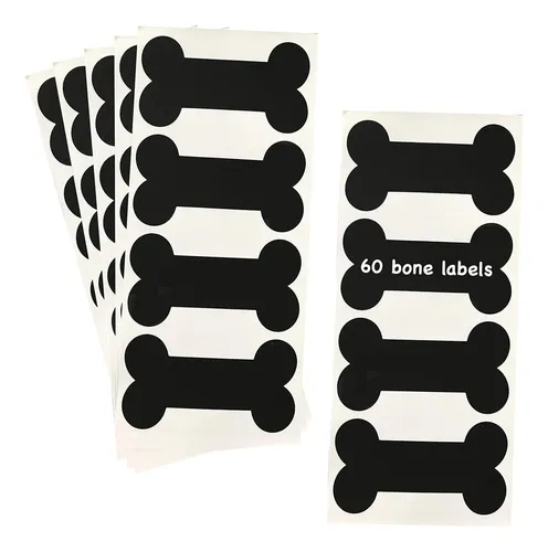 comprar Etiquetas De Pizarra De Vinilo De Hueso De Perro - Paquete D
