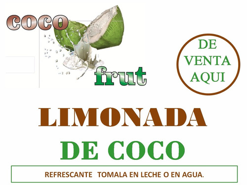 Imagen 1 de 1 de Pulpas Limonada De Coco