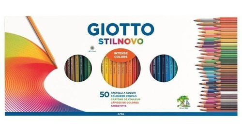 Lapices De Colores Giotto Stilnovo Estuche 50 Elementos
