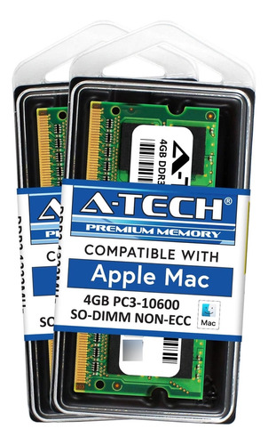 A-tech Para Apple 8gb Kit 2x 4gb Pc3-10600 1333mhz Mac Mini 
