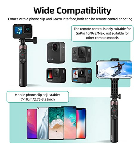 Selfie Stick Trípode Afaith Con Control Remoto Para Gopro Y