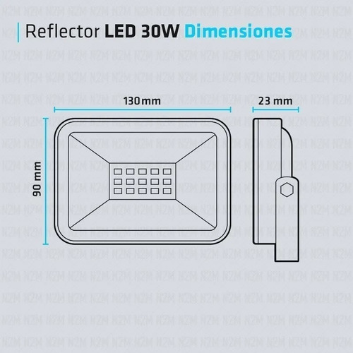 Reflector Multiled 30w iMac Blanco Frio