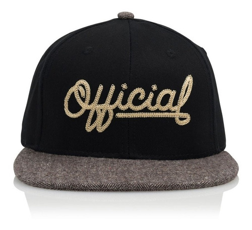 Gorra Official Modelo Scripted Negro Snapback Exclusiva