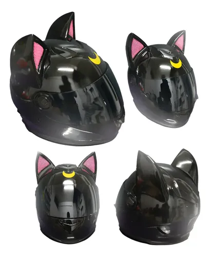 black motorcycle helmet with sailor moon Full Arrow Moto BKC Sailor Jupiter kigurumi mask from Sailor Moon Star Wars - The Black
