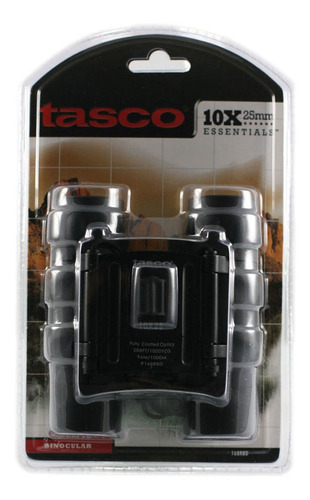Tasco 10x25 Essentials Compact Binoculars (black, Clamshell